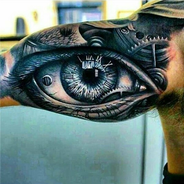 Some realistic eye tattoo ❤ 🔥 Tatuaje en todo el brazo, Tatu