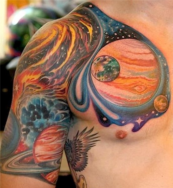Space tattoo, Galaxy tattoo, Sleeve tattoos