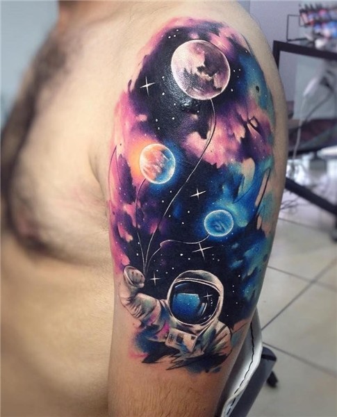 Space tattoos astronomy Galaxy tattoo, Planet tattoos, Space