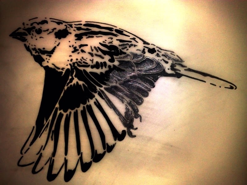 Sparrow Tattoo Images & Designs