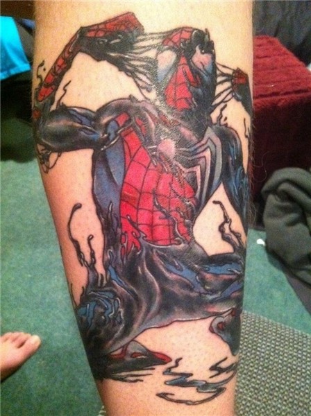 Spider-man tattoo by nmartz117 Cartoon tattoos, Cartoon char