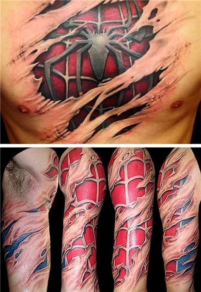 Spiderman tattoos - Tattoos Book