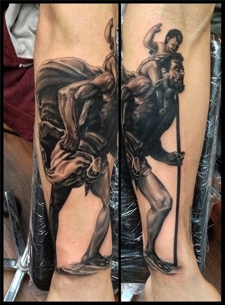 St. Christopher... (With images) St christopher tattoo, Tatt