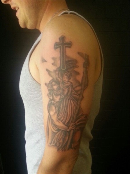 St. Christopher tattoo Tattoos, St christopher tattoo, Tatto