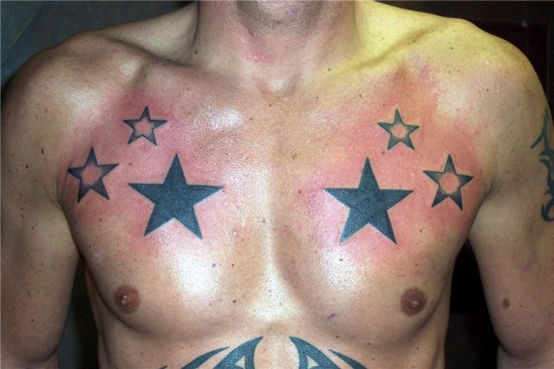Star Chest Piece Tattoos * Arm Tattoo Sites