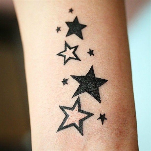 Star tattoo (stars): 5 meanings, 40 photos and the best sket