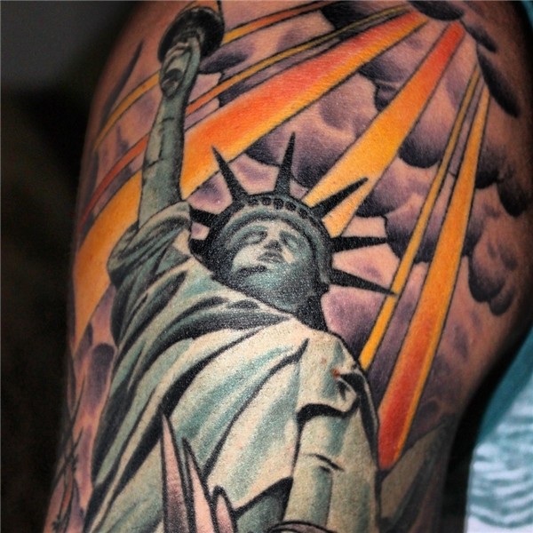 Statue of Liberty tattoo Statue of Liberty tattoo rays clo.
