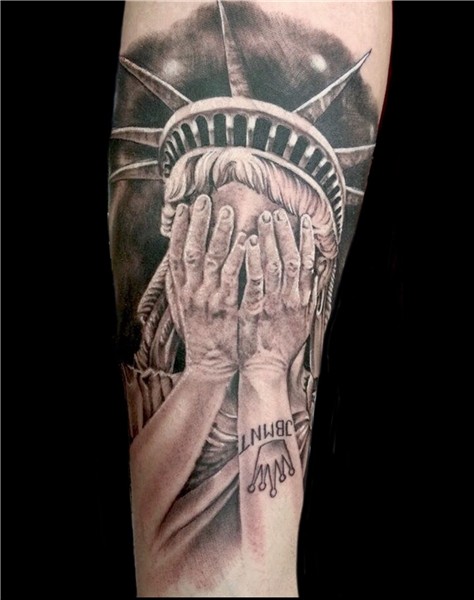Statue of liberty tattoo by Dan K. Limited availability at R