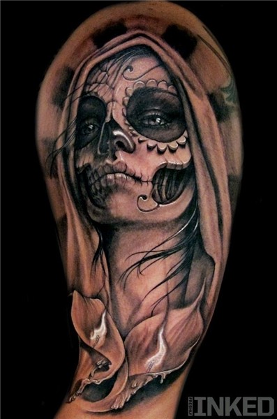 Stefano Alcantara - Inked Magazine Zombie tattoos, Skull gir