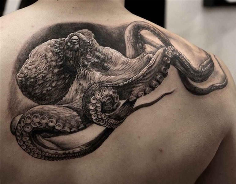 Stefano Alcantara Tattoo Octopus tattoos, Octopus tattoo sle