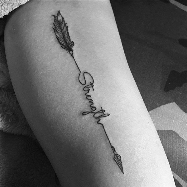 Strength Arrow tattoos for women, Strength tattoo, Tattoos f