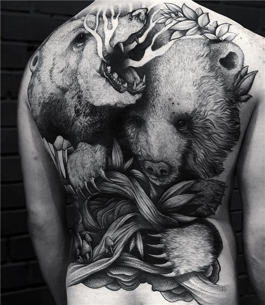 Stunning Grizzly Bear Tattoo Ideas // February, 2021 Back ta
