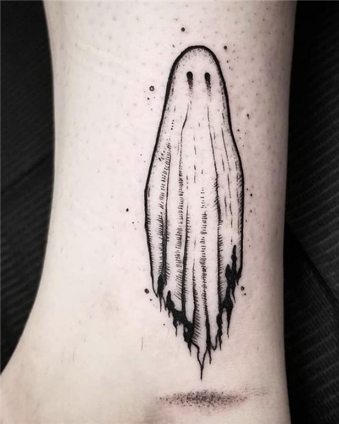 Stunning Small Ghost Tattoo - #ghost #small #stunning #tatto