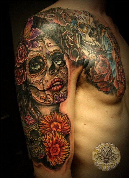 Sugar Skull Chest Tattoo * Arm Tattoo Sites