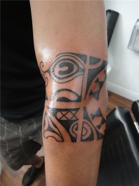 Sun Elbow Tattoos Tribal elbow band tattoos Tatouage polynes