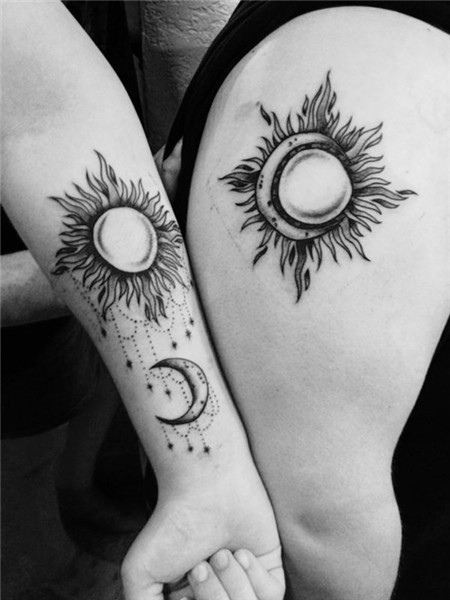 Sun & Moon Tattoos Tattoos for daughters, Sun tattoo designs