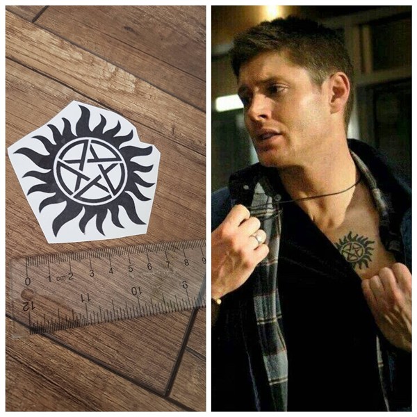 Supernatural Dean Sam Winchester Brother Temporary Tattoo Et