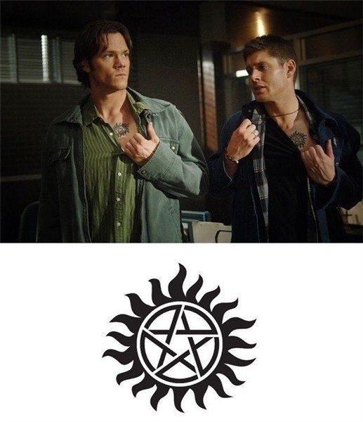 Supernatural Sam and Dean Winchester Temporary Tattoo Protec