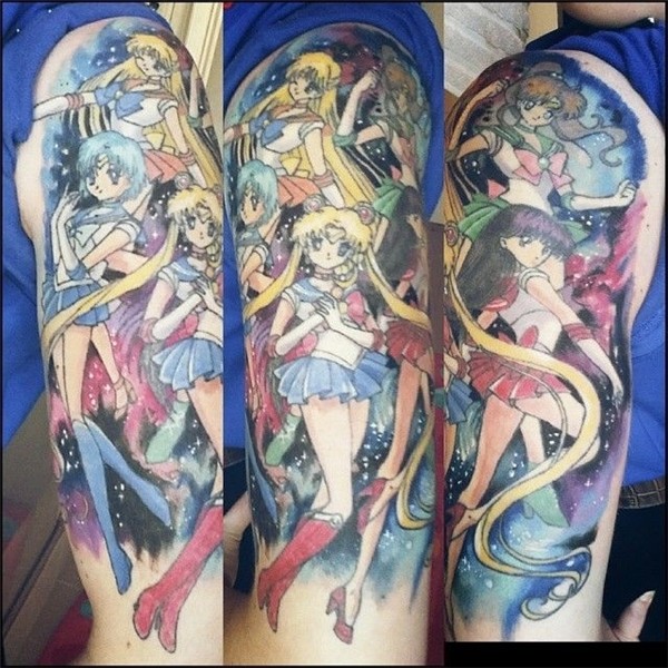 TOP 10 Tatuagens Sailor Moon - Meta Galáxia Tatuagens de sai