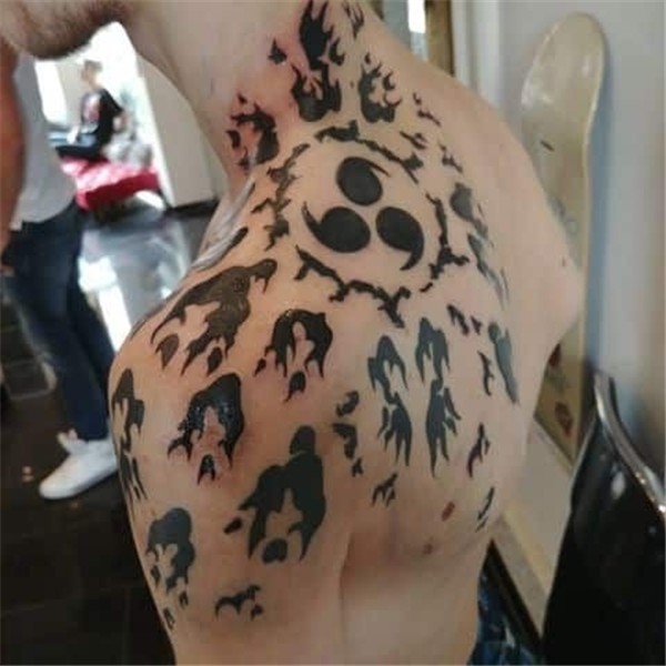 Tatoo Sasuke Marca da Maldição Tatuagens de anime, Tatuagem