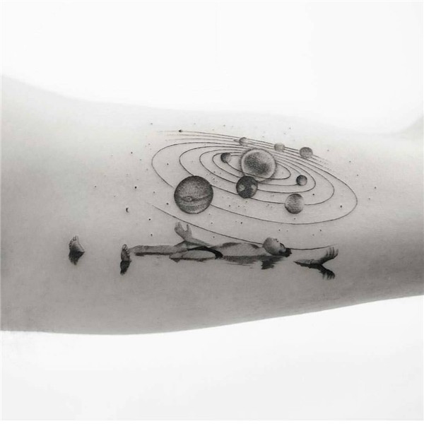 Tattoo Artist @balazsbercsenyi Solar system tattoo, Simplist