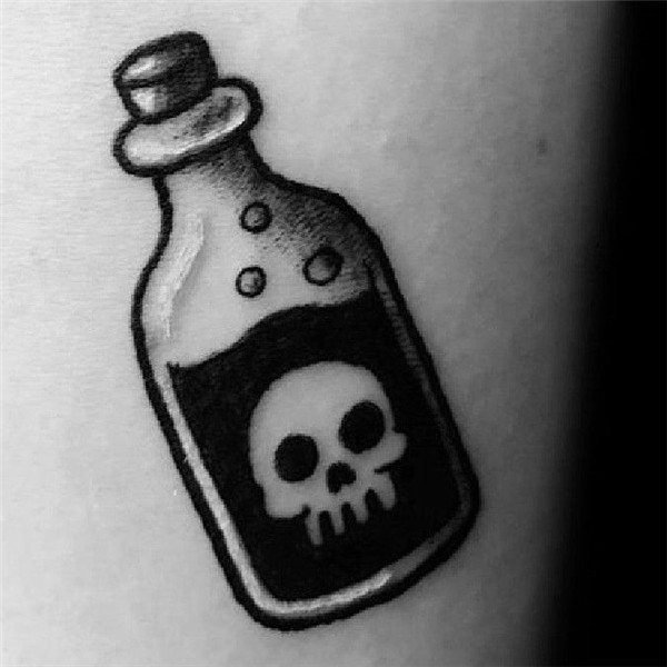 Tattoo Bottle tattoo, Simple tattoos for guys, Tattoo design