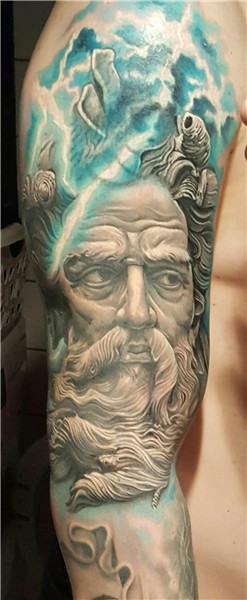 Tattoo Poseidon Zeus tattoo, Aquarius tattoo, Tattoos