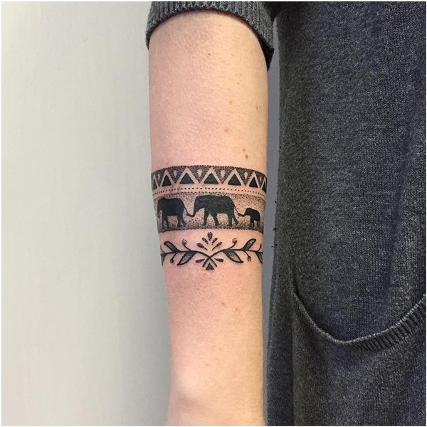 #TattooSleeve #ArmSleeveTattoo Mandala Elephant Bracelet Tat
