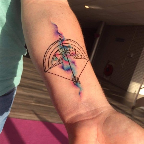 Tattoo arrow watercolor sagittarius Sagittarius tattoo desig