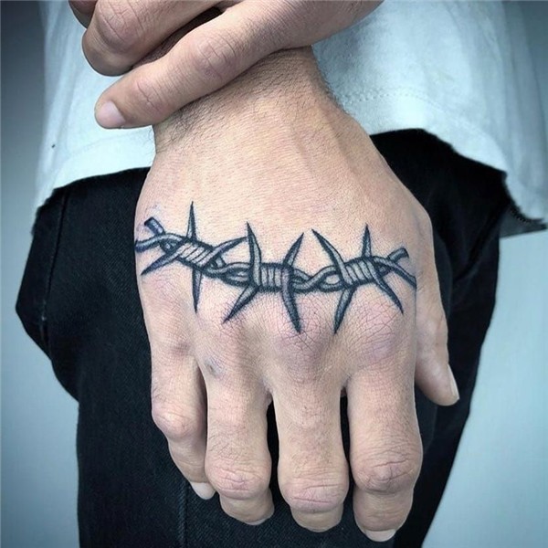 Tattoo by Luxiano #Luxiano #barbedwire #blackwork #linework
