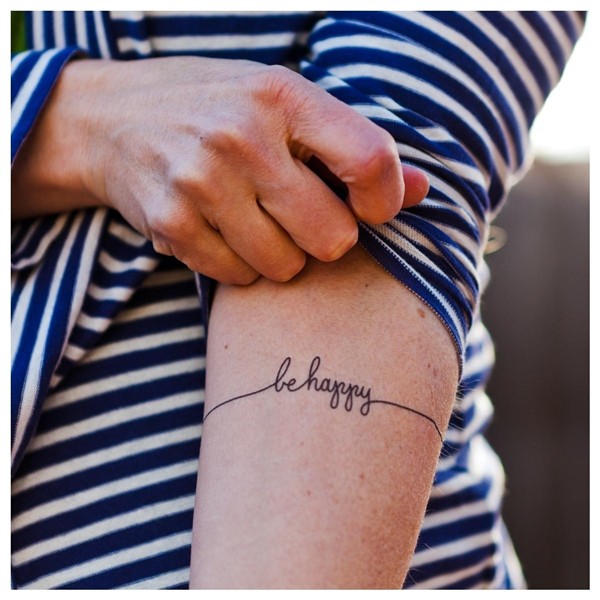 Tattoo inscriptions about happiness - 4 best photos