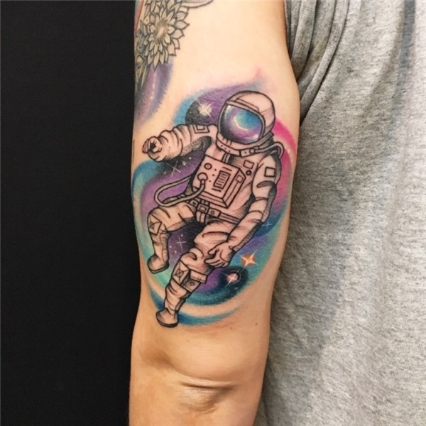 Tattoo uploaded by Blayne Bius * #astronaut tattoo on Shayna