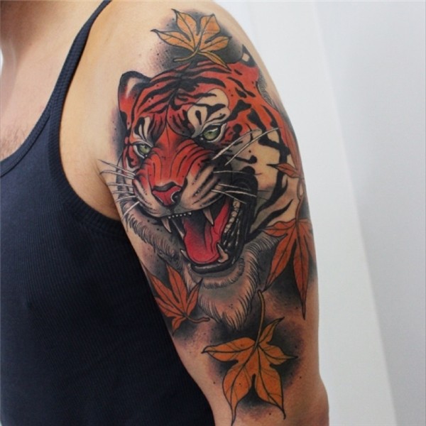 Tattoo uploaded by Lucas Ferreira * Tiger head #neotradition