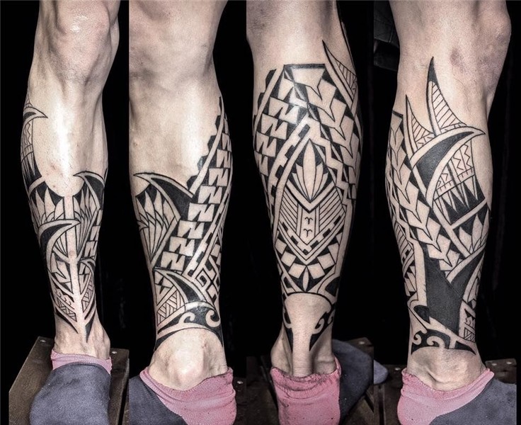 Tatuagem maori, Tatuagem maori na perna, Tatuagens maori per