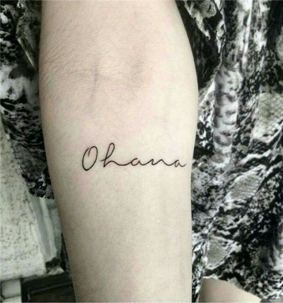 Tatuagem no braço Tattoo ohana, Tatuagem ohana, Tatuagem