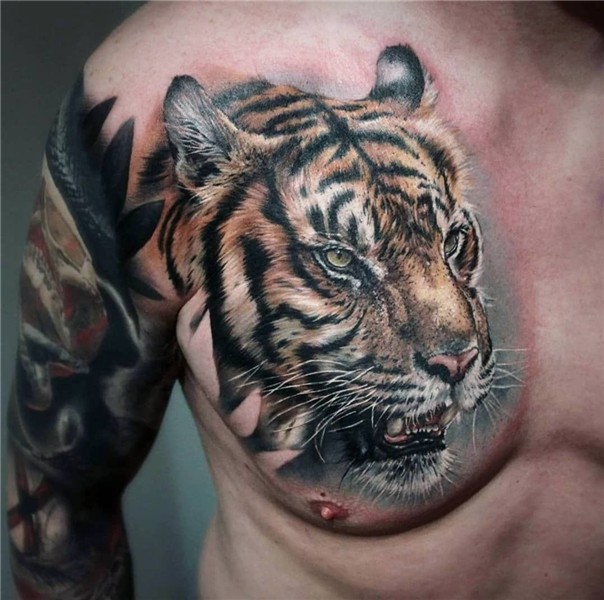 Tatuagem realista: A arte que imita a realidade Cool chest t