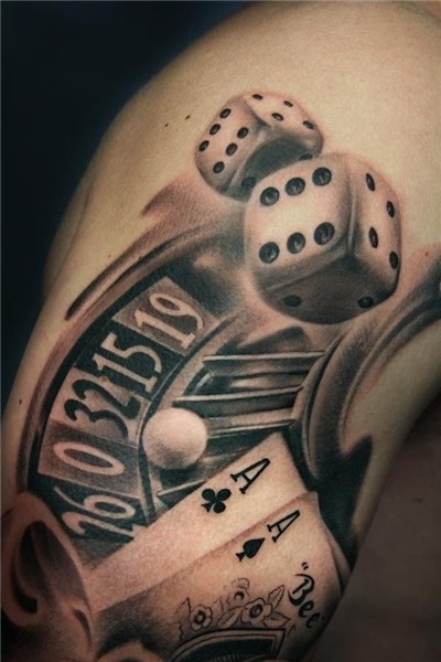 Tatuaje de dados, Tatuajes de juegos de azar, Tatuaje de tar