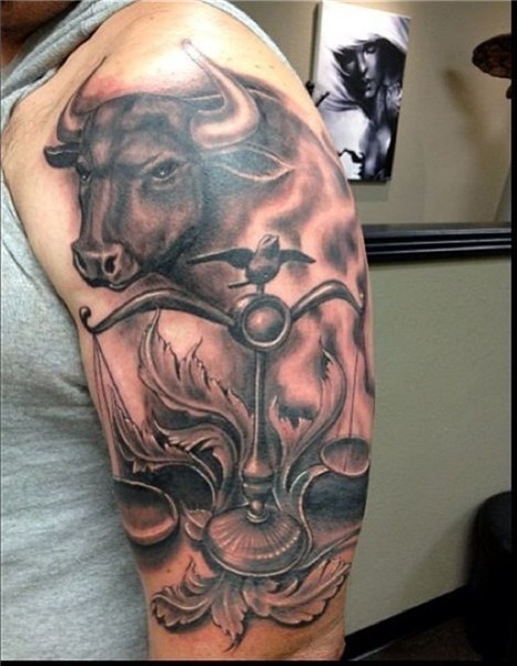 Taurus Zodiac Tattoos - TattooFan Bull tattoos, Taurus tatto