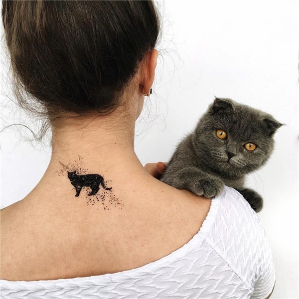 Temporary Tattoo Black cat Buy in Ukraine