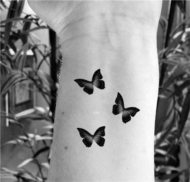 Temporary tattoo butterfly tattoo set of 6 fake tattoo Etsy