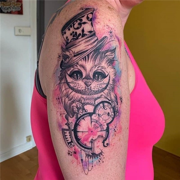 The 25 Best Cheshire Cat Tattoos (2021) Tattoo Gorilla