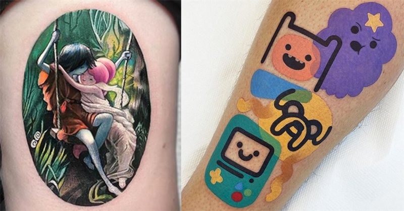 The Fun Will Never End with These 'Adventure Time' Tattoos -