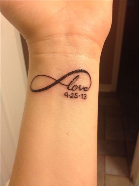 The Major's Love Birthdate tattoo, Infinity tattoo, Infinity