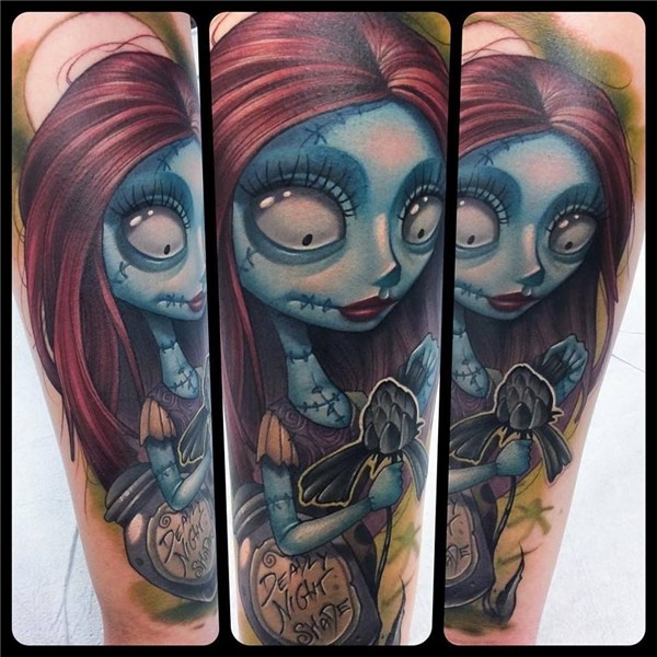 The Spooky Pop Surrealist Tattoos Of Kelly Doty Tim burton t