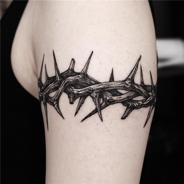 Thorn. Freehand work 2hours. Thorn tattoo, Black ink tattoos