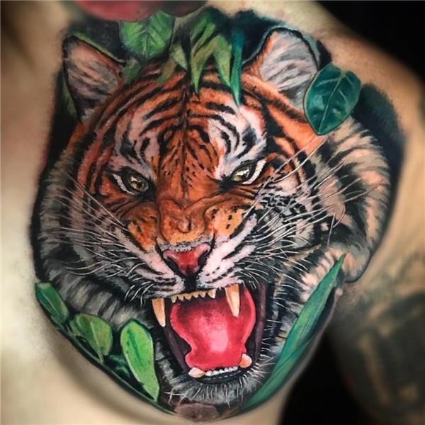Tiger tattoo by Javier Eastman Tiger tattoo, Tiger tattoo de