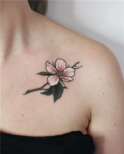Tiny apple tree flower 🌸 #tattoo #tattoos #plants #flowers #