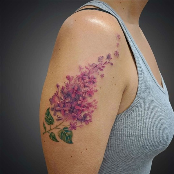 Top 20 Lilac Tattoo Ideas and Their Symbolisms Lilac tattoo,