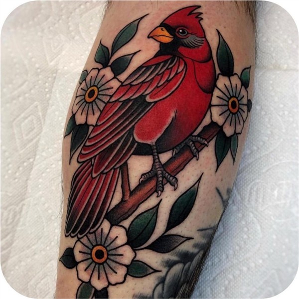 Top 25 Cardinal Tattoos - Littered With Garbage