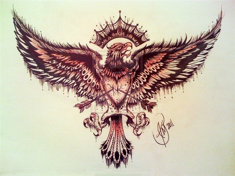 Top +25 Eagle Tattoo Inspiration - Model Rambut